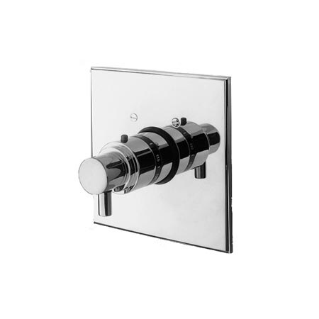 Newport Brass 3/4" Square Thermostatic Trim Plate With Handle in Polished Chrome 3-1504TS/26